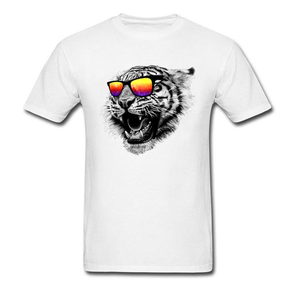 

африканский рев tiger t shirt 3d printing cotton top brand досуг рубашки doom мужская white animal tshirt tiger круглый воротник футболки