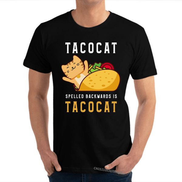 

tacocat spelled backwards is tacocat shirt gif 3d printed t-shirts for men shirt new design casual tee-shirt 100% cotton
