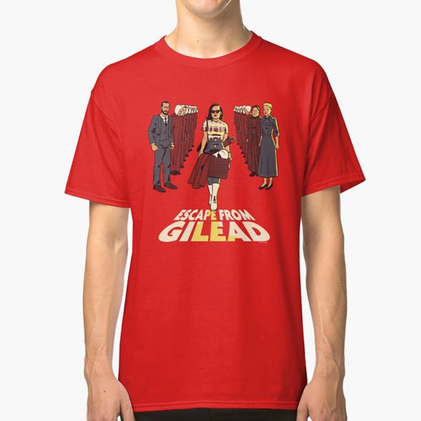 

escape from gilead t shirt mashup parody mad men handmaids tale offred elisabeth olson moss