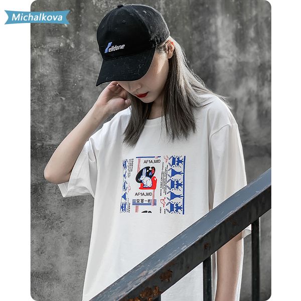 

simple t-shirt printing candy high street dress hip hop summer women/men's clothes harajuku dark punk michalkova, White;black