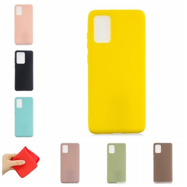 

slim soft tpu case for samsung galaxy s20 ultra s20 plus s20 a51 a71 matte ultra thin ultrathin plain luxury silicone gel phone cover