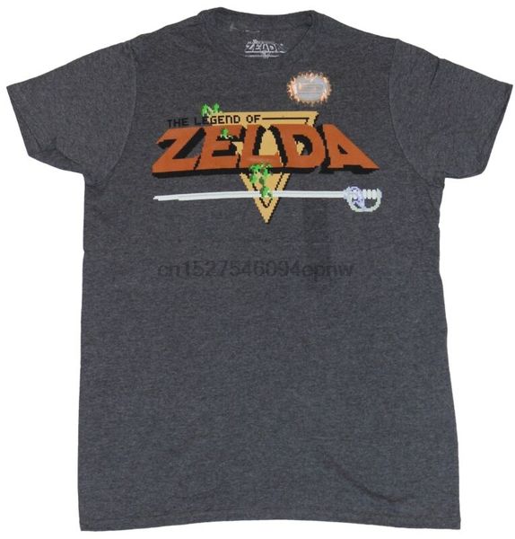 

legend of zelda mens t-shirt - classic nes intro screen logo image