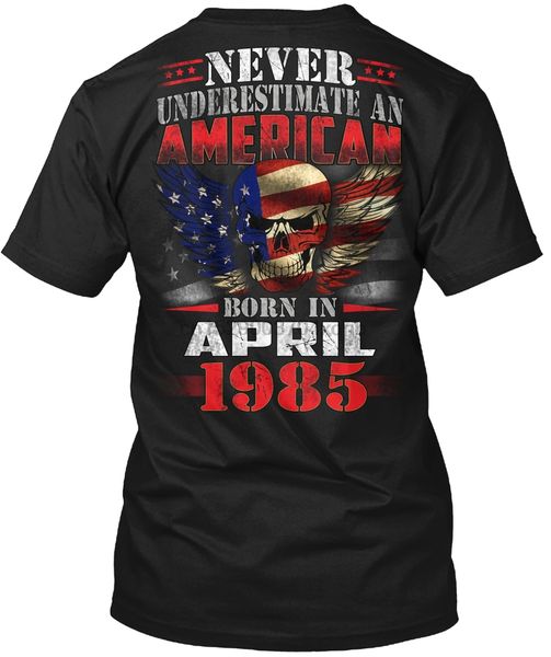 

men t shirt american born in april 1985(1) women tshirt