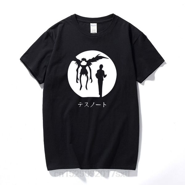 

note anime cartoon popular homme summer fashion pure cotton t-shirt streetwear leisure camiseta