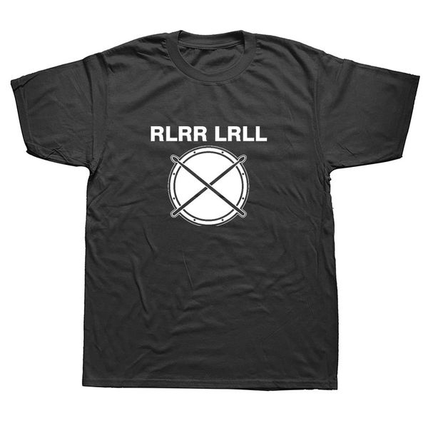 

rlrr lrll drummer funny graphic t-shirt mens casual style short sleeves oversized streetwear hip hop t shirts boyfriend gift