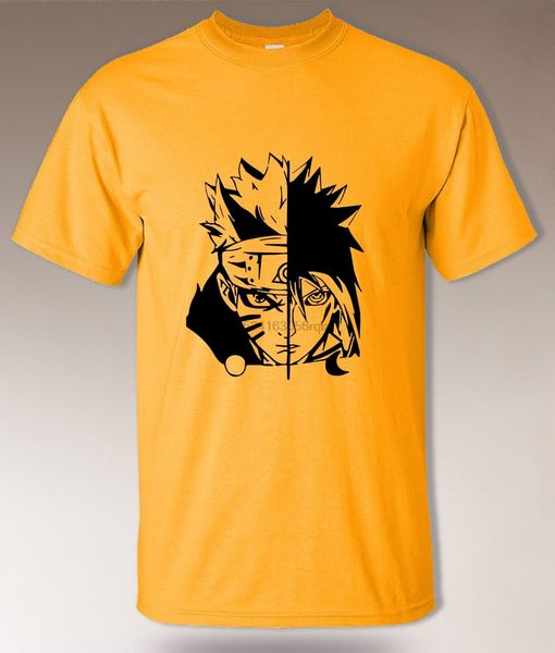 

naruto vs sasuke t shirt sage of six paths sharingan uchiha anime manga men