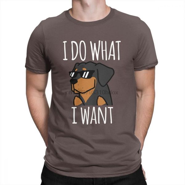 

funny i do what i want rottweiler dog t shirt man 4xl 5xl 6xl clothes novelty t shirts crew neck pure cotton tees
