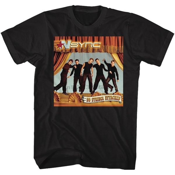 

nsync no strings black short sleeve t shirt