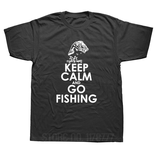 

keep calm and go carp fishing funny summer new t-shirt mens short sleeves hip hop printed t shirts plus size tees streetwear