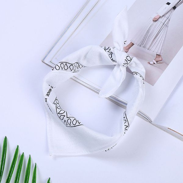 

square scarf women fashion print small neck scarfs office lady hair band foulard hand kerchief female bandana shawl 2020, Blue;gray