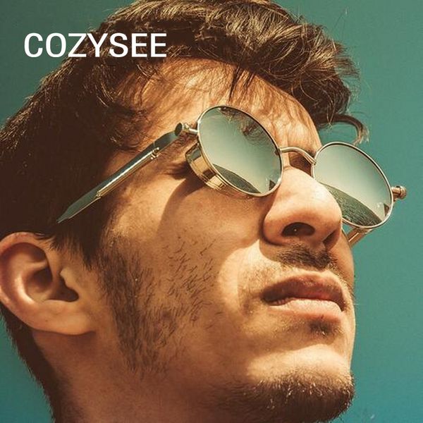 

retro glasses steampunk sun driving retro shade uv400 designer vintage for men sun shades sunglasses round men brand male oculos fvjtl