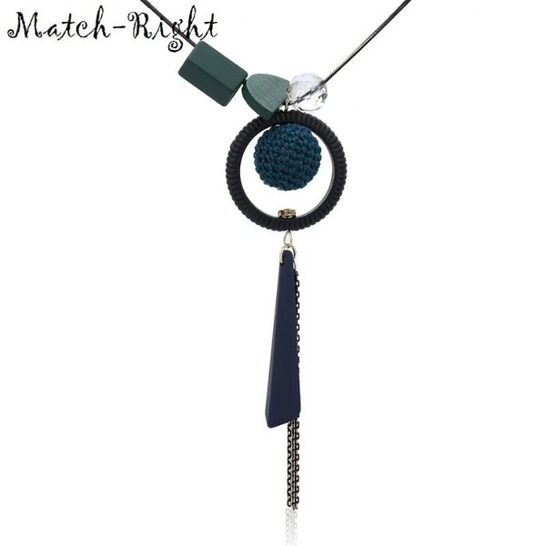 

match-right women maxi necklaces & pendants statement long sweater necklace with round pendant for women jewelry sp099, Silver