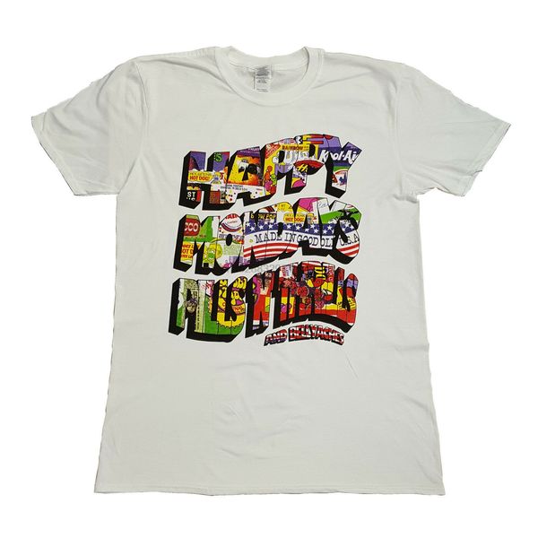 

happy mondays new pills n thrills official white rider t-shirt to 2xl f4