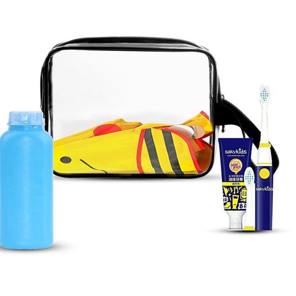 

pvc clear travel make up bag box zipper small large women cosmetic bag toiletry bath storage pouch bags