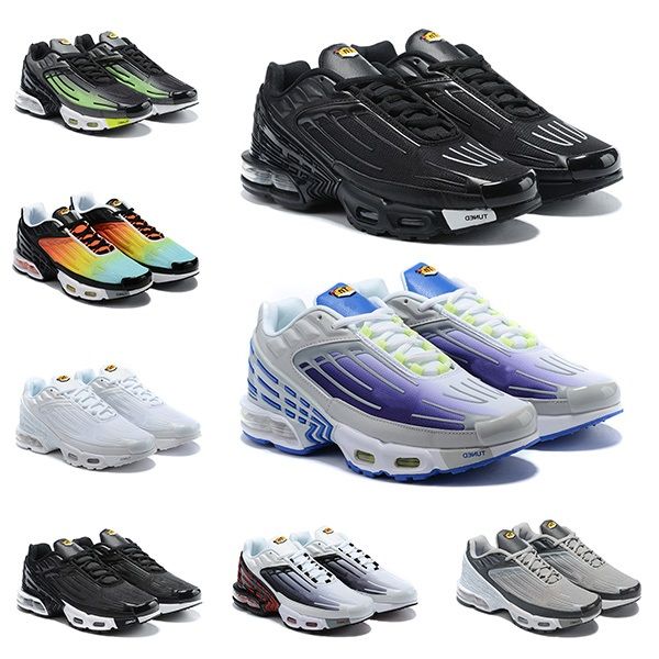 

tn plus se 3 running shoes des chaussures triple white black og usa neon mens womens trainers sneakers sports size 36-45
