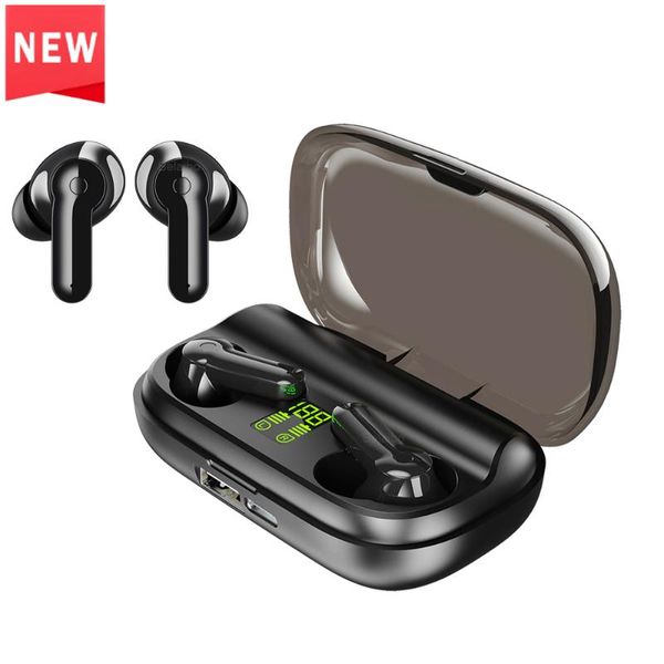 

new wireless bluetooth headphones v5.0 touch control sports stereo gaming headset with 2200 mah battery led display