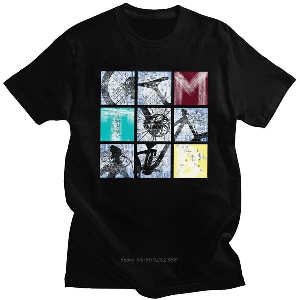 

классический vintage mtb tshirt мужчина o-образный вырез с короткого рукавом горного велосипеда лето tshirt мягкого хлопка slim fit футболка