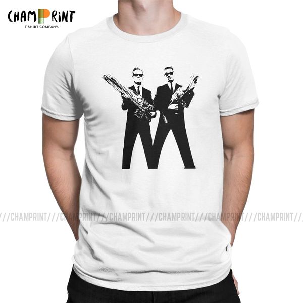 

men t-shirt men in black si-fi movies novelty pure cotton tees short sleeve t shirt crew neck clothing plus size