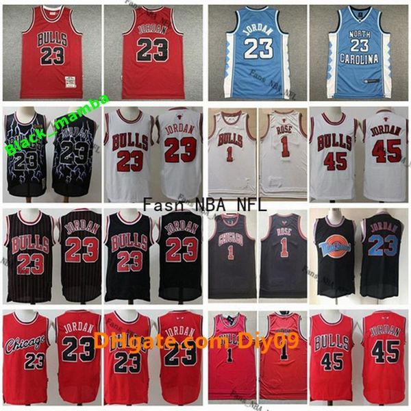 

vintage 1 derrick rose authentic stitched basketball jersey mens 23 michael jd retro mesh jersey ncaa 23 jd north carolina jersey, Black;red