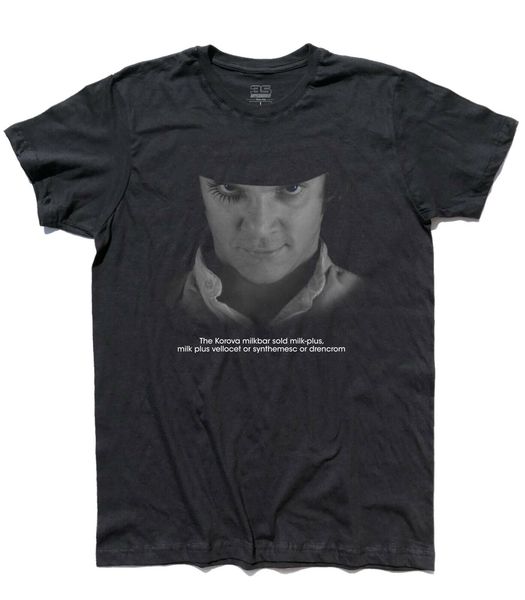 

t shirt arancia meccanica clockwork orange latte piu milk plus alex delarge