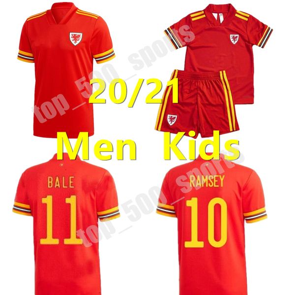 

2020 welsh soccer jersey wales home men and kids kit ramsey bale giggs speed robson kanu rush chester allen welsh football shirt, Black;yellow