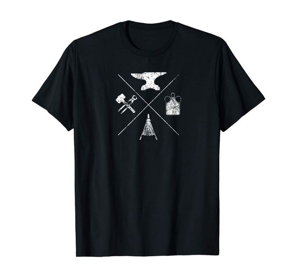 

distressed vintage blacksmith tools shirt
