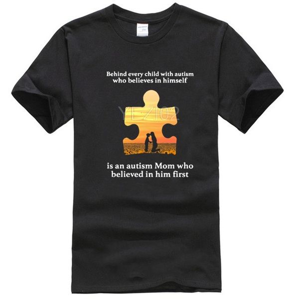 

behind every child with autism who believes in himself is an autism mom shirt