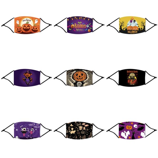

reusable face halloween straw masks with breathing valve halloween straw masks dustproof washable fashion cotton cycling halloween straw #22, Black
