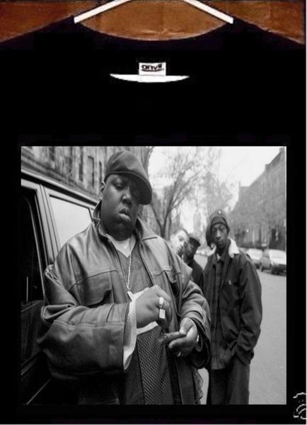 

пресловутая большая тенниска; biggie smalls tee shirt лето 2019 хлопок отпечатано с коротким рукавом мужские футболки дешевые