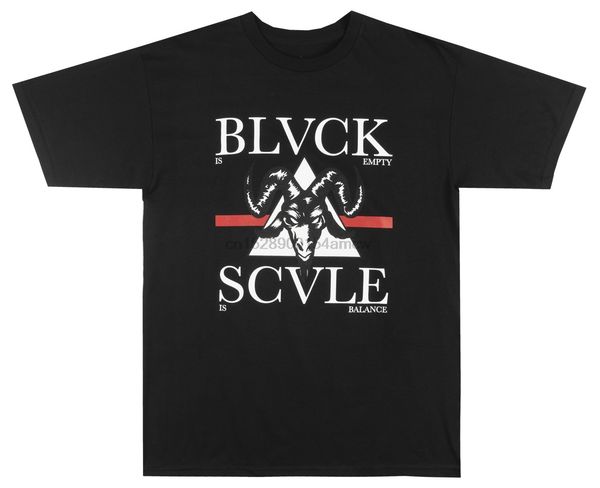 

черной окалина самолюбивой футболка манс оккультной streetwear тройник blvck scvle (1