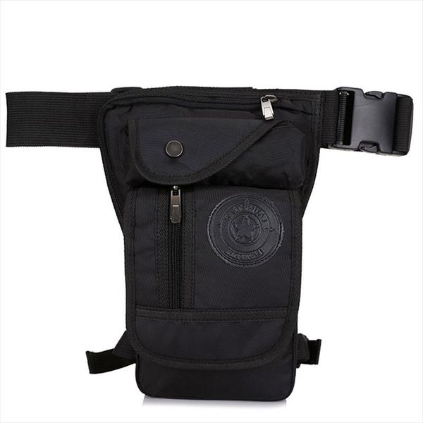 

men nylon cross body fanny bag motorcycle rider hip belt leg bags travel drop thigh pouch military waist pack bag
