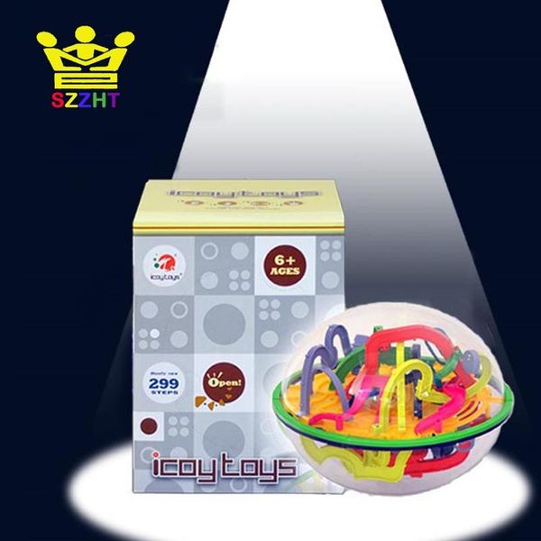 

299 barriers 3d puzzle labyrinth ball maze perplexus ball magical intellect maze ball intelligence educational toys for children y200317