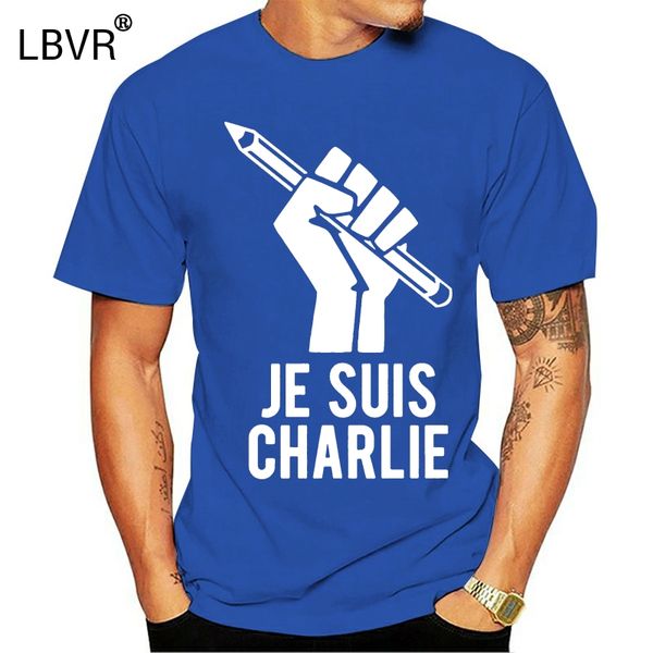 

мужчины тенниски je suis charlie i я чарли футболка футболка printed t-shirt тройники топ