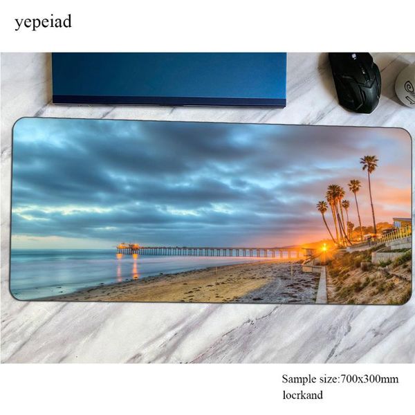 

mouse pads & wrist rests beach palm mousepad cool 900x400x4mm computer mat gamer gamepad pc adorable gaming mousemat desk pad office padmous