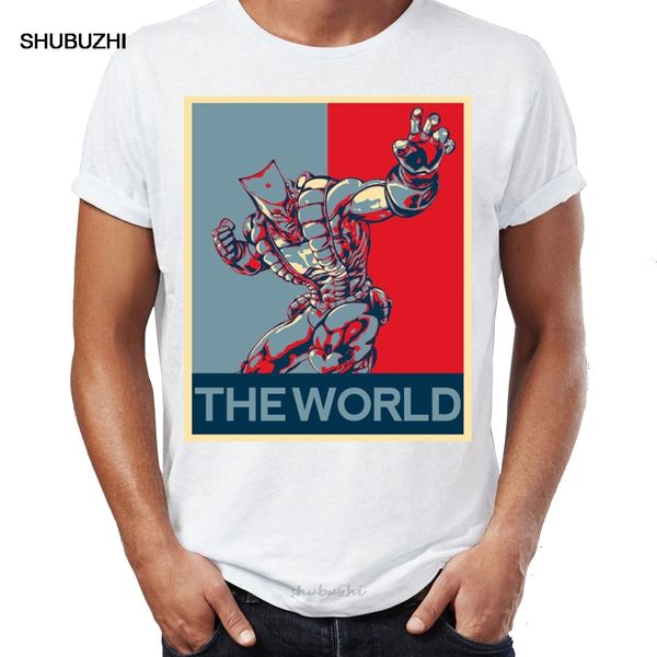 

men's t shirt 's bizarre adventure awesome tee male summer fabric streetwear custom crew neck clothing anime tshirt