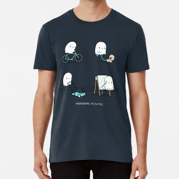 

paranormal activities t shirt ghost funny cute adorable dog bicycle bike wawawiwa kawaii adulthood spirit