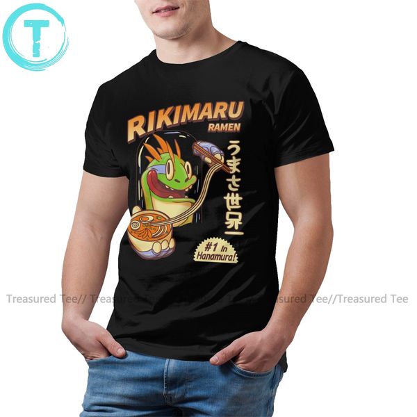 

lizard t shirt rikimaru ramen hanamuras t-shirt male cute tee shirt short sleeves big cotton print tshirt