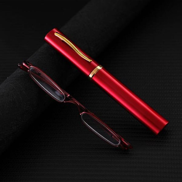 

mini ultra light glass lens slim reading glasses women men alloy frame rimmed presbyopic eyewear diopter+1 to +4.0, White;black