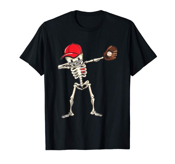 

skeleton baseball hip hop dab skull bones t shirt summer short sleeves new fashion t-shirt print tee shirts