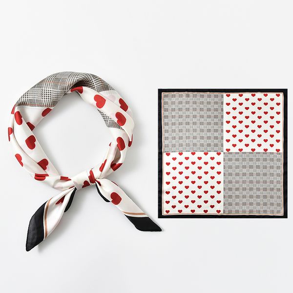

scarves yilian brand 50*50 square scarf print design fight attendant neckerchief wholesale drop bag, Blue;gray