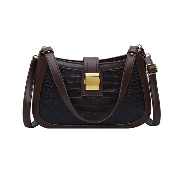 

урожай женщины сумка крокодил pattern crossbody сумка wild практическая плечи подмышки