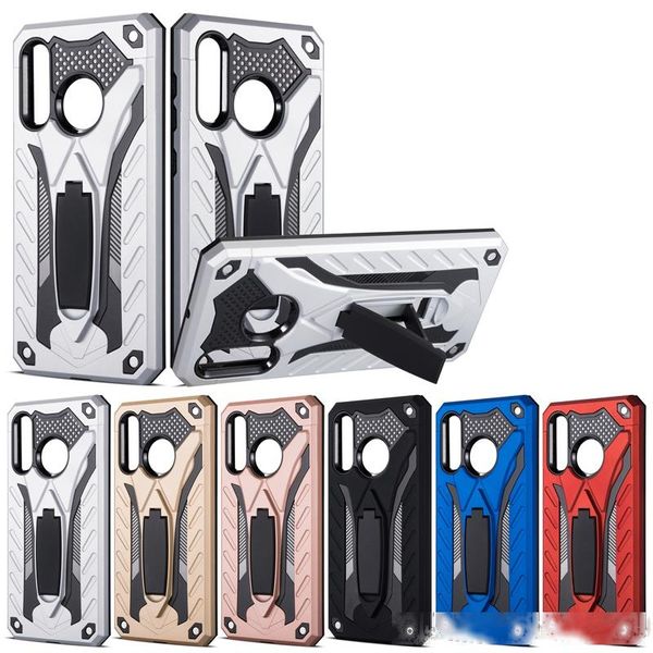 

dual layer impact armor stand phone case for samsung a60 in military grade shockproof level with built in kickstand