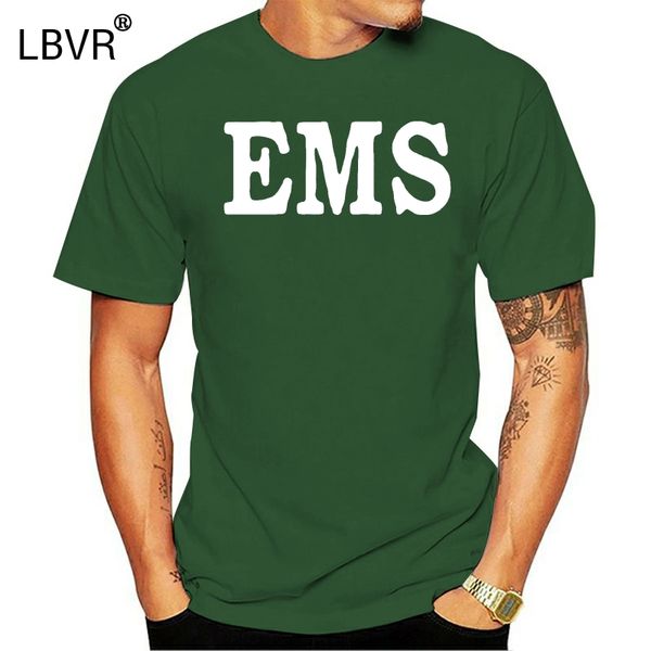 

summer short sleeves cotton t-shirt ems t-shirt emergency medical services t-shirt navy blue tee no.104 tee shirt