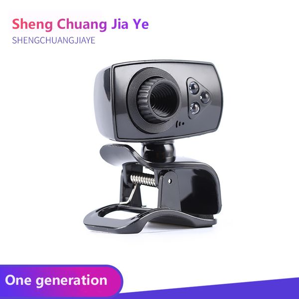 

black hd webcam mini computer pc webcamera with microphone cameras for live broadcast video calling conference work