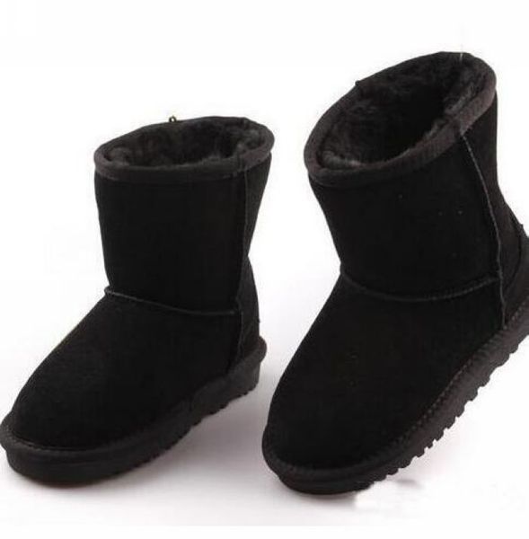 

sell brand children girls boots shoes winter warm toddler boys boots kids snow boots children's plush warm shoes, Black