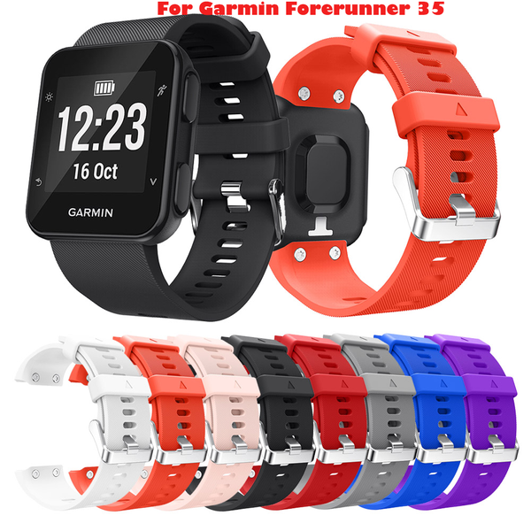 

replacement wristband watch band wrist strap silicagel soft band strap for garmin forerunner 35 smart watch bracelet new belt