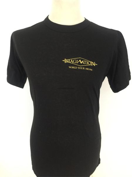 

vintage 1983 84 imagination world tour tee xl men t shirt