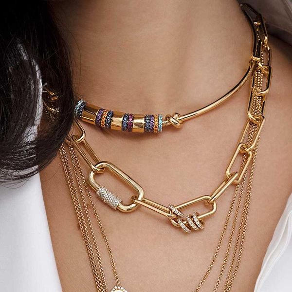 

itenice luxury multicolor oval pendant necklaces women tribal round geometric necklace eye crystal necklaces jewelry, Silver