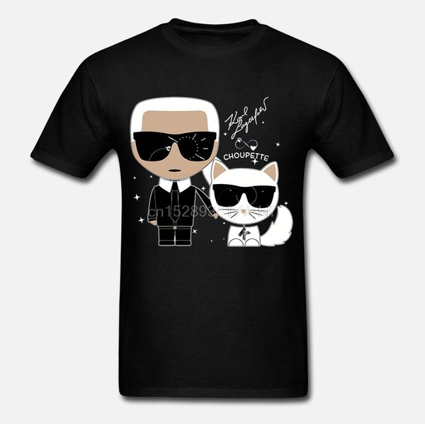 

хараюку streetwear рубашка менанд белый кот choupette ikonik футболка