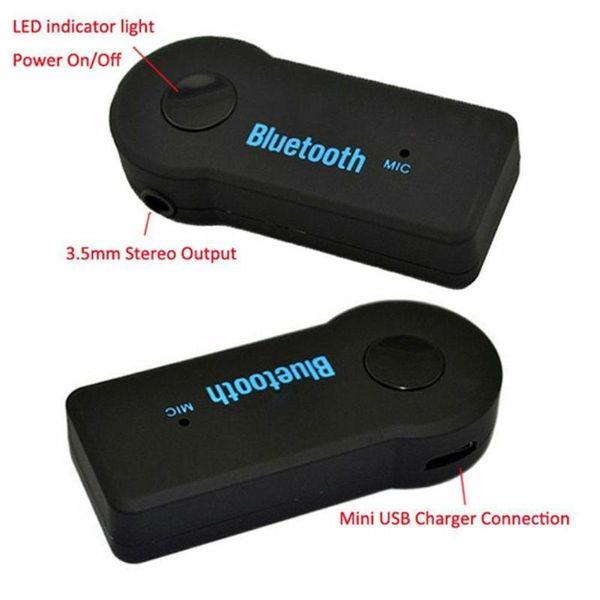

hippcron bluetooth transmitter bluetooth 5.0 adapter audio aux music wireless receiver handswith headphone 3.5mm jack w6n3 car